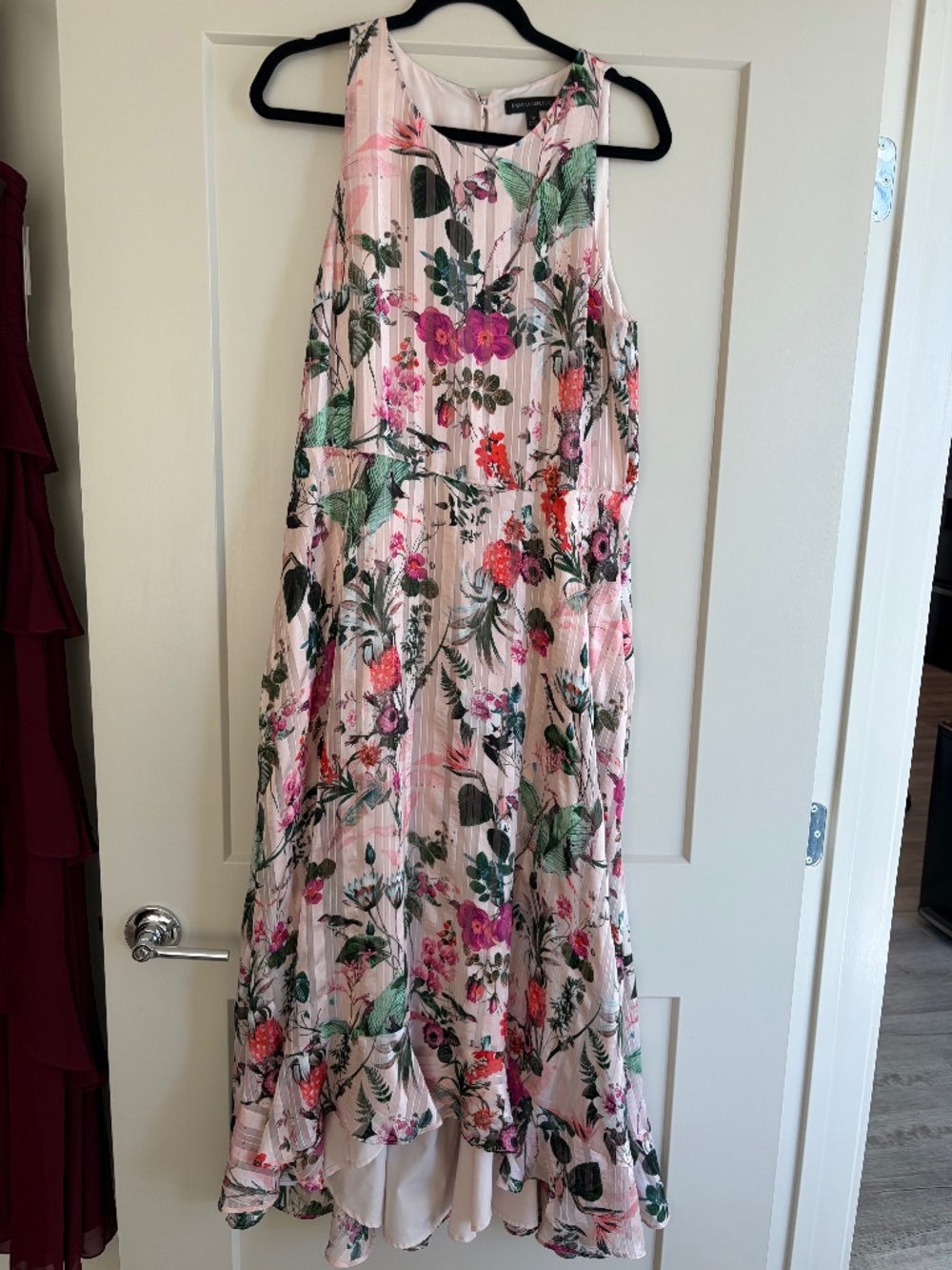 Banana republic dress 12 floral pink